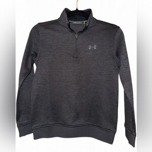Under Armour Boys Black and Gray Athletic Top